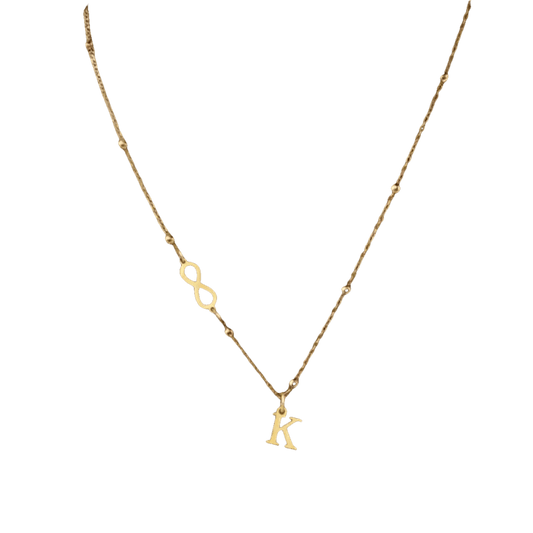 26-letter Hanging Stainless Steel Letter Necklace - GiFTiFY