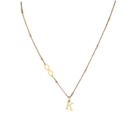 26-letter Hanging Stainless Steel Letter Necklace