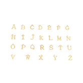 26-letter Hanging Stainless Steel Letter Necklace