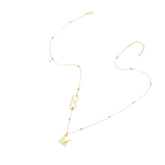 26-letter Hanging Stainless Steel Letter Necklace