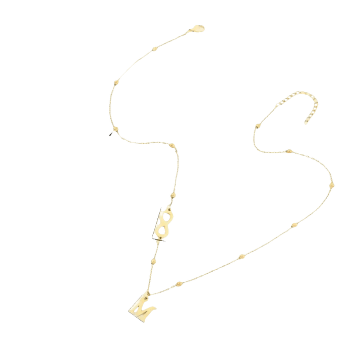 26-letter Hanging Stainless Steel Letter Necklace - GiFTiFY
