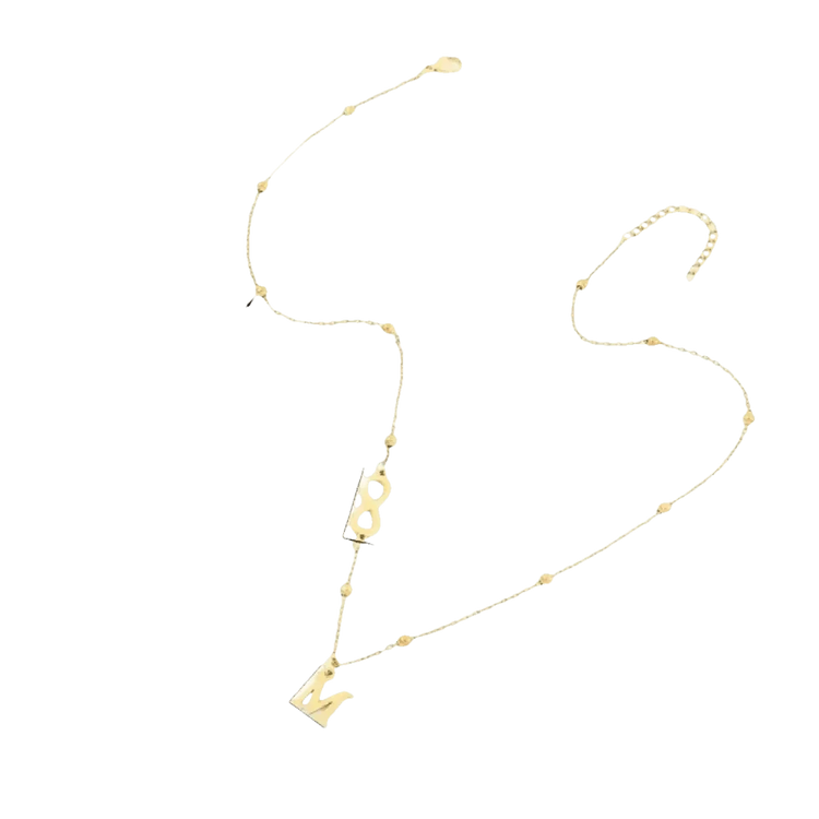 26-letter Hanging Stainless Steel Letter Necklace