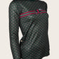 SALE   Espoir Lumiere Green & Pink Stripe T-Shirt