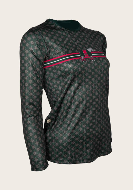 SALE   Espoir Lumiere Green & Pink Stripe T-Shirt
