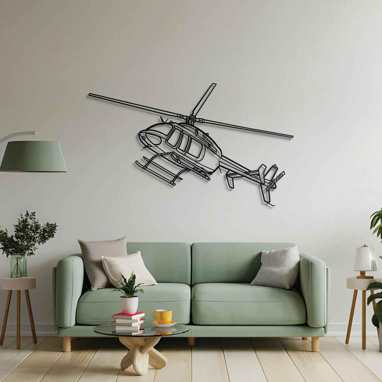 407GX Angle Metal Aircraft Wall Art - NCP0004 - GiFTiFY