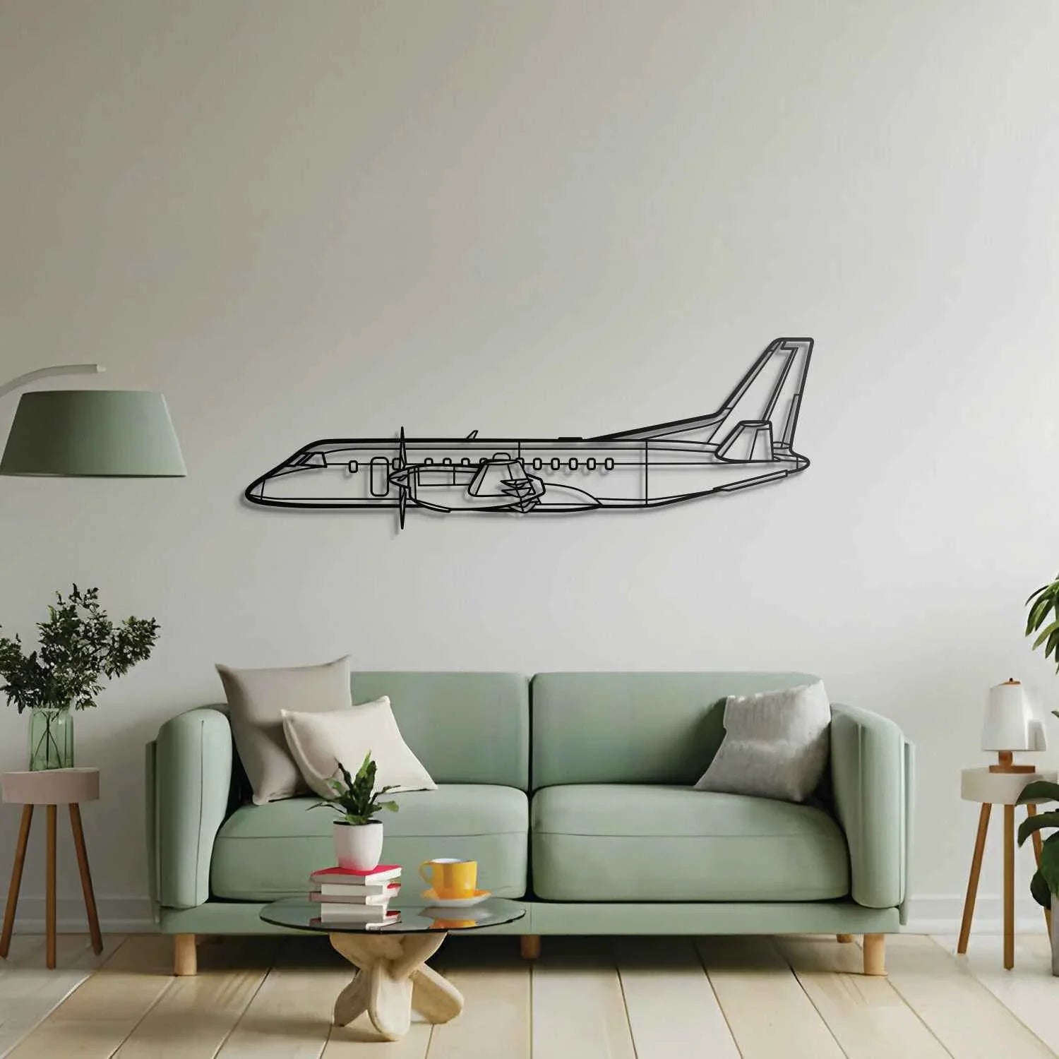 340B Plus Metal Aircraft Wall Art - NCP0305