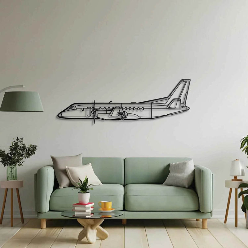 340B Plus Metal Aircraft Wall Art - NCP0305 Metal Aircraft Wall Art by Navigate Craft