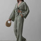 Boho Resort Wear – Tie Suits for Women with Shabby Chic Detail