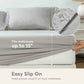 Kasentex All Season Deep Pocket Fitted Sheet Set with Pillowcases, Room Decor, Graduation Gifts