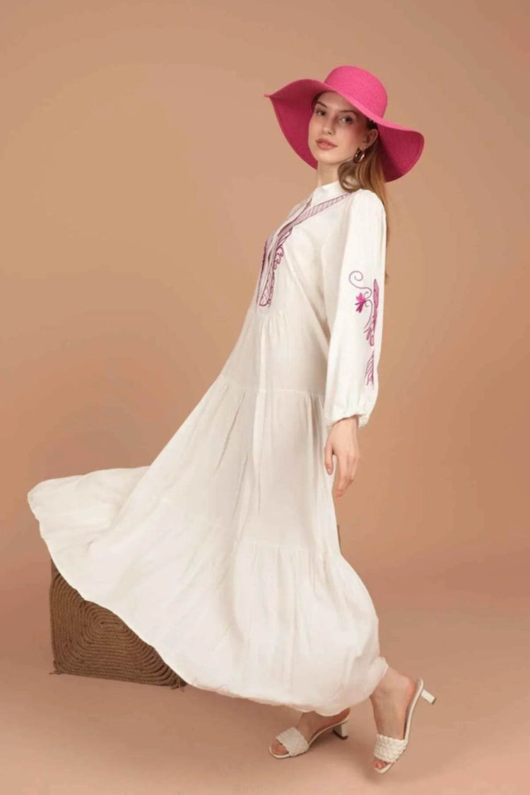 Phoenix Embroidery Dress - GiFTiFY