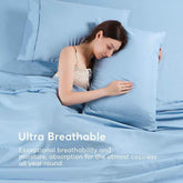 Kasentex Soft Sheet Bedding Set in Deep Pocket, Hypoallergenic and Breathable, Room Decor, Graduation Gifts - GiFTiFY