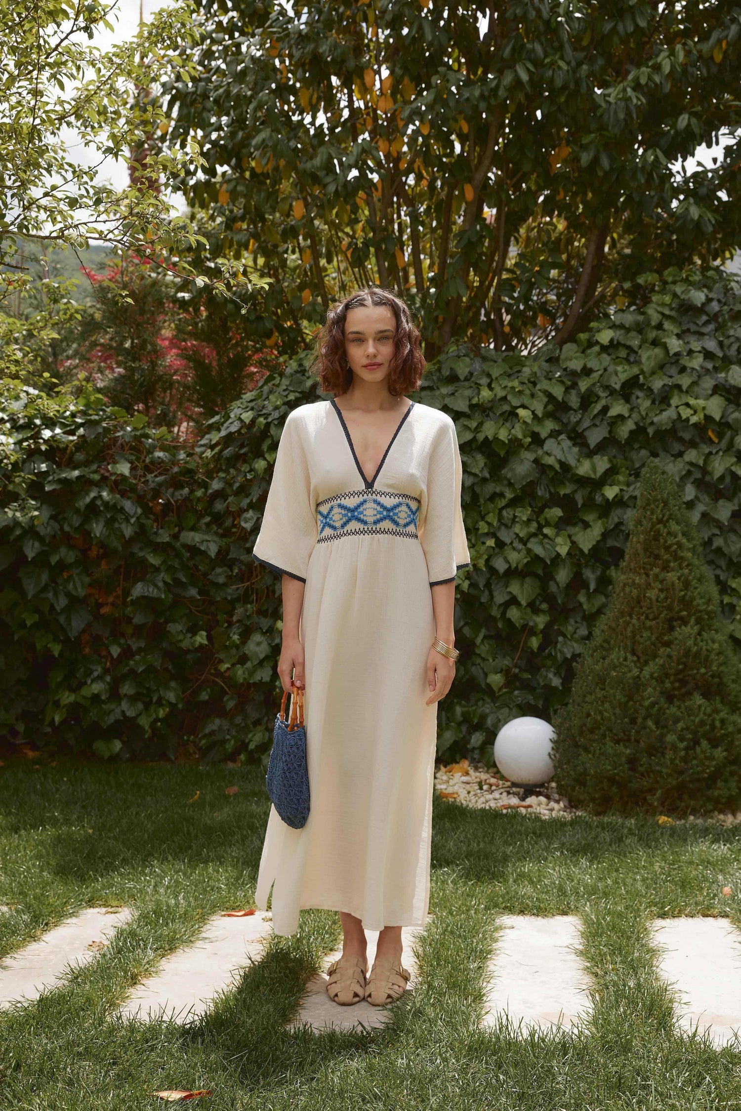 Embroidered Summer Dress - GiFTiFY