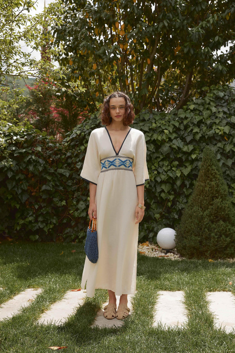 Embroidered Summer Dress - GiFTiFY