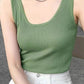 Plus Size Ribbed Scoop Neck Tank - GiFTiFY