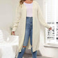 Plus Size Open Front Long Sleeve Cardigan - GiFTiFY
