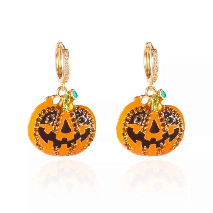 Halloween Pumpkin Drop Earrings - GiFTiFY