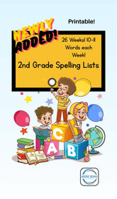 2nd Grade Spelling Lists - Printable! - GiFTiFY