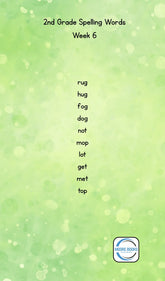 2nd Grade Spelling Lists - Printable! - GiFTiFY