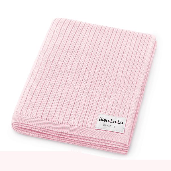 Organic Ribbed Knit Cotton Baby Blanket - GiFTiFY