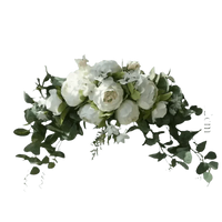 30-inch Artificial Peony Eucalyptus Swag