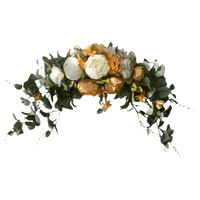 30-inch Artificial Peony Eucalyptus Swag