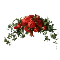 30-inch Artificial Peony Eucalyptus Swag