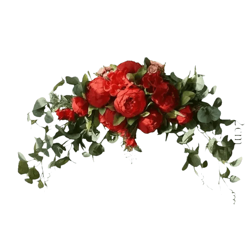 30-inch Artificial Peony Eucalyptus Swag Flowers by DIY Home Decoration Store