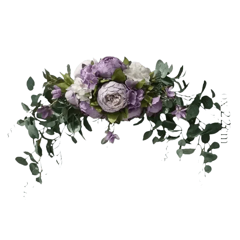 30-inch Artificial Peony Eucalyptus Swag Flowers by DIY Home Decoration Store