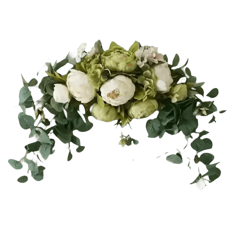 30-inch Artificial Peony Eucalyptus Swag - GiFTiFY