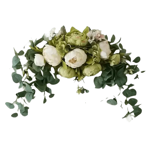 30 - inch Artificial Peony Eucalyptus Swag - GiFiFY