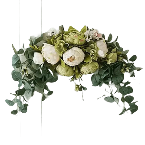 30 - inch Artificial Peony Eucalyptus Swag - GiFiFY