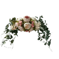 30-inch Artificial Peony Eucalyptus Swag