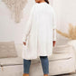Plus Size Open Front Cardigan With Pockets - GiFTiFY