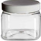 Clear PET Plastic Grip Dry/Liquid Food Storage Jars w/ Caps (Food Grade - BPA Free)