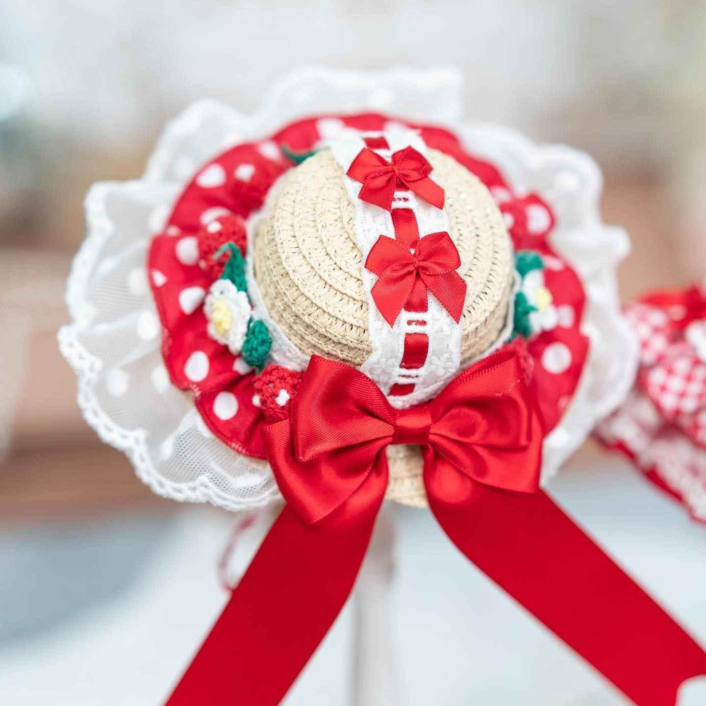 High quality handmade dog dresses strawberry princess - GiFTiFY