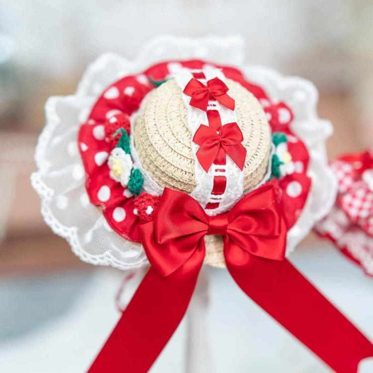 High quality handmade dog dresses strawberry princess - GiFTiFY