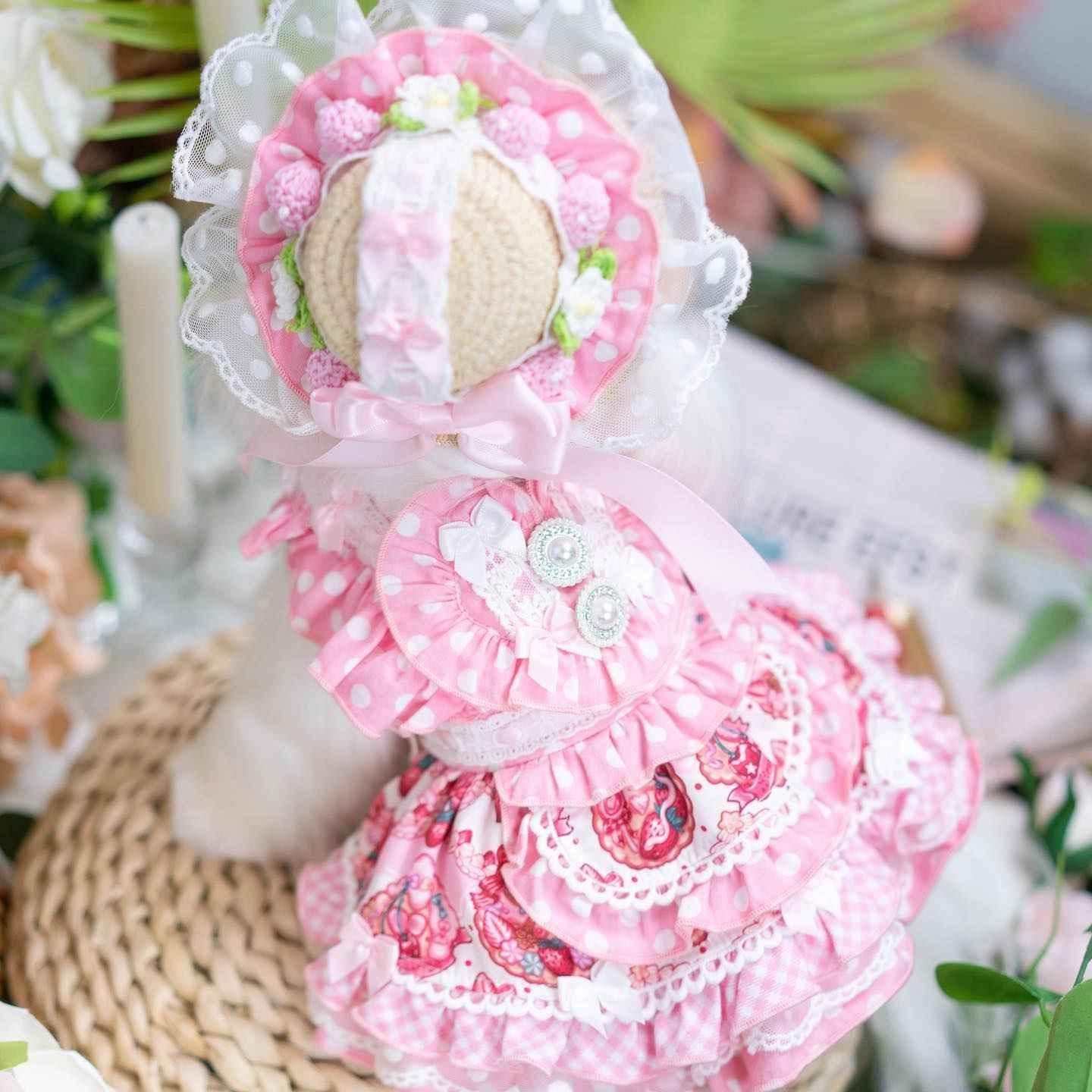 High quality handmade dog dresses strawberry princess - GiFTiFY