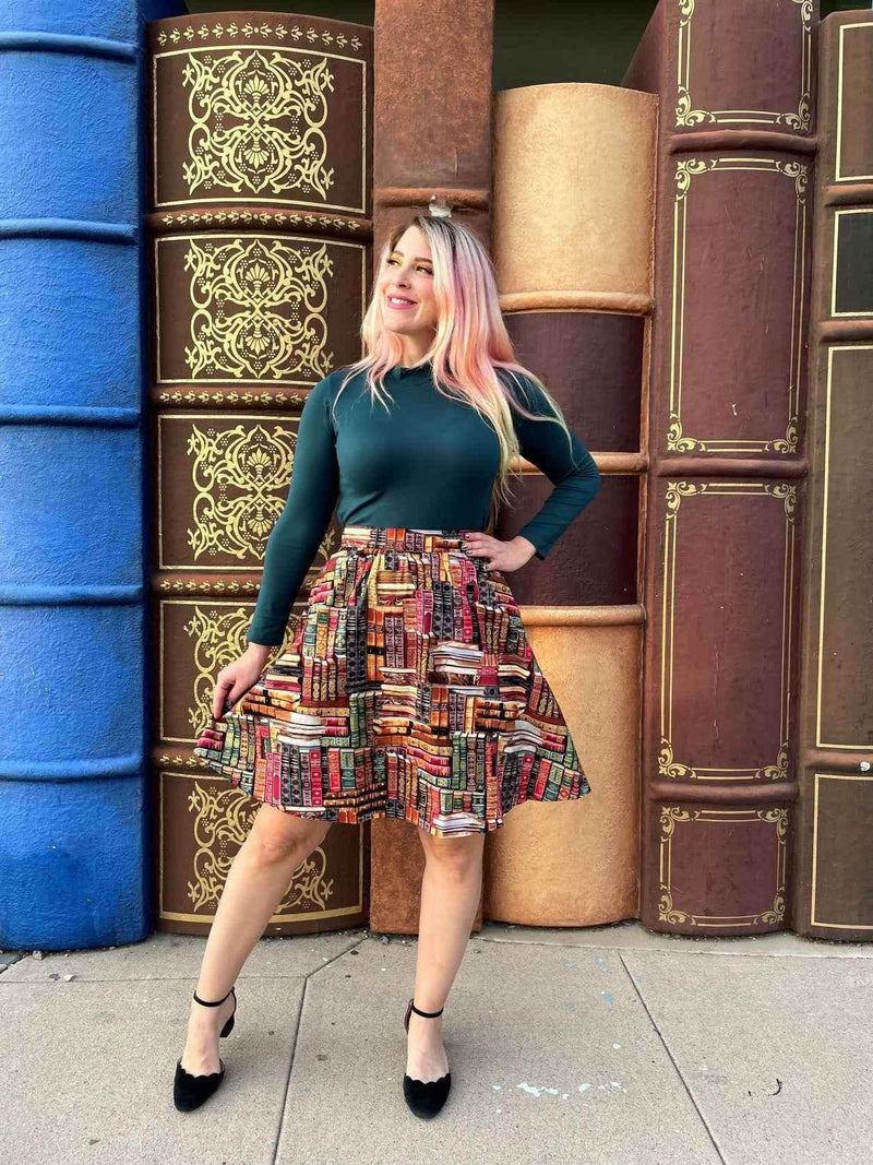 Green Mock Neck Top Shirts & Tops by Retrolicious