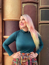 Green Mock Neck Top - GiFTiFY