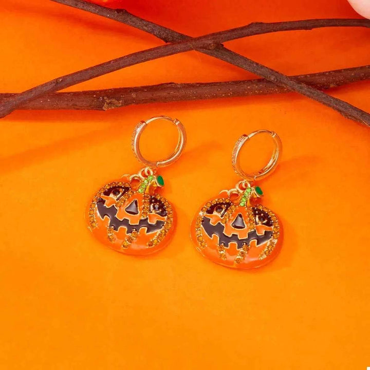 Halloween Pumpkin Drop Earrings - GiFTiFY