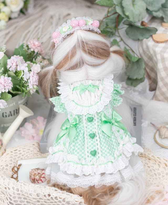 Luxury design dog Lacy Princess Puff Dress