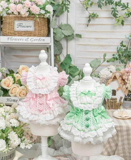 Luxury design dog Lacy Princess Puff Dress - GiFTiFY