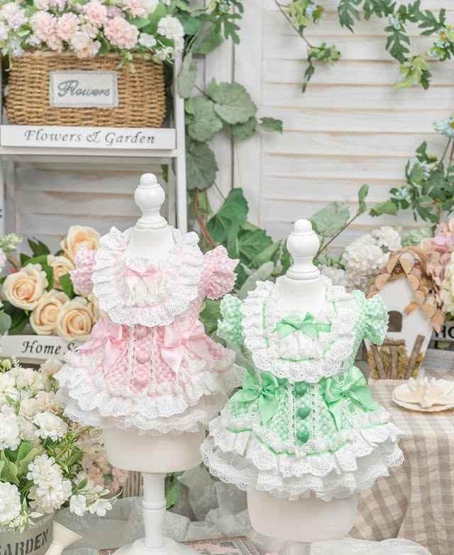 Luxury design dog Lacy Princess Puff Dress - GiFTiFY