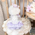 Luxury Japanese design Dog dress chiffon little bow floral - GiFTiFY