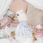 Luxury design Royal Frost Ruffle Dog Dress