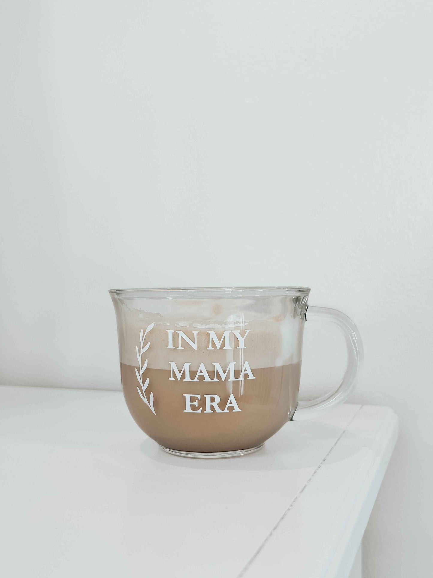 Mama Era Glass Latte Mug