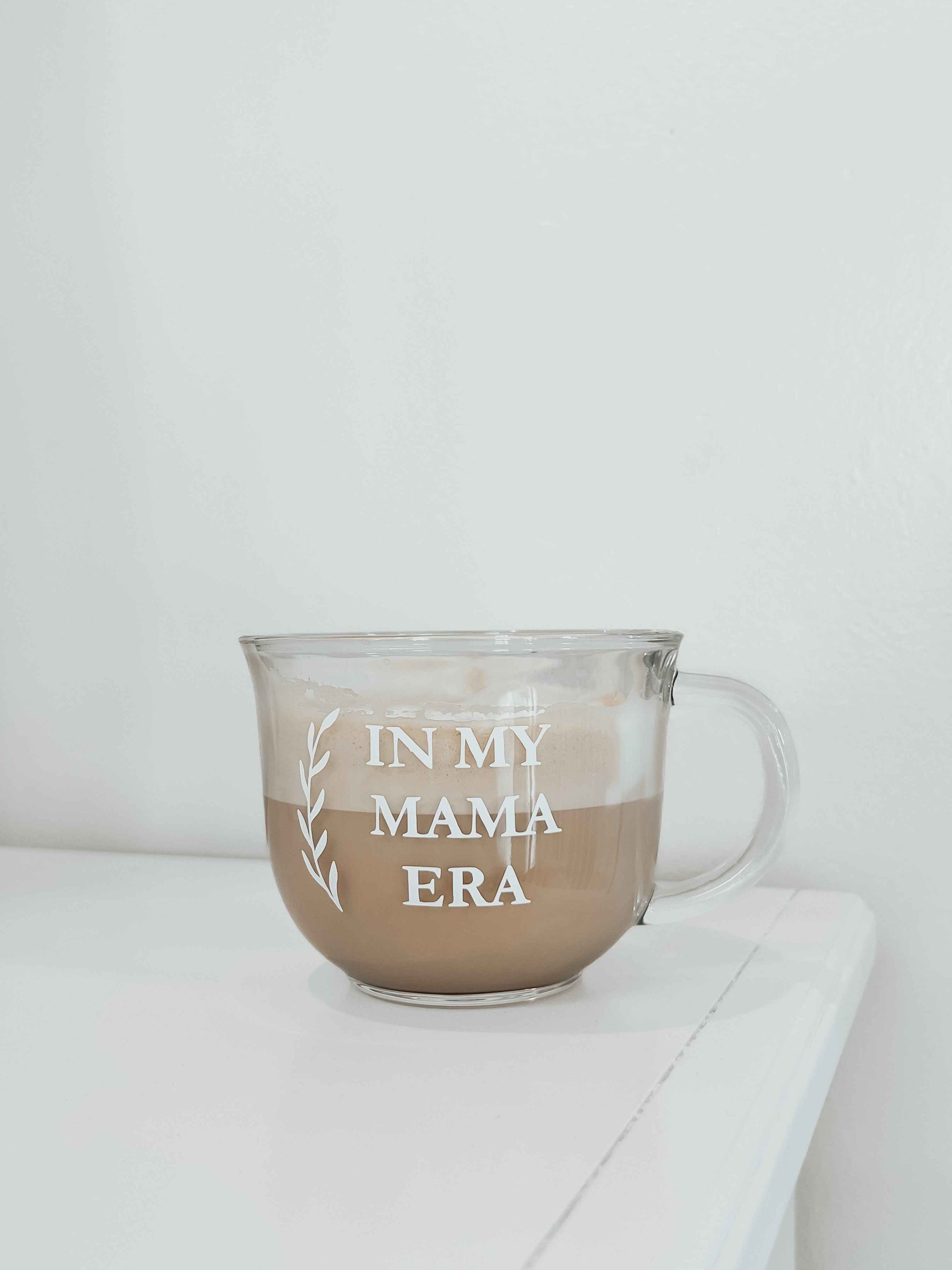 Mama Era Glass Latte Mug