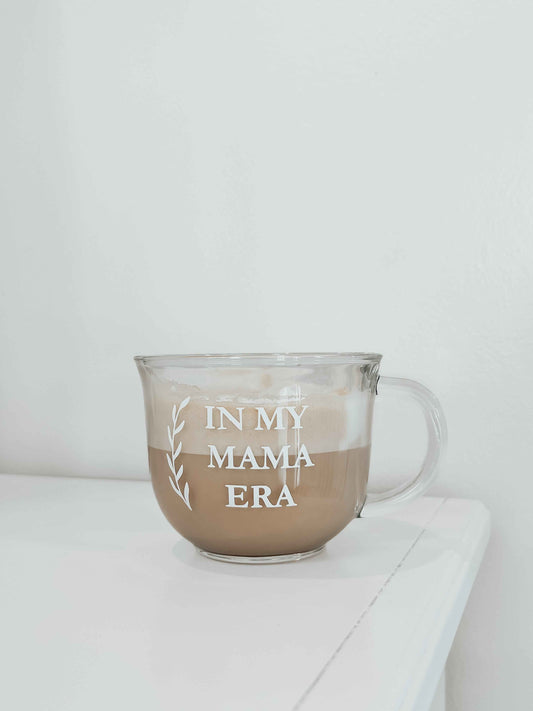 Mama Era Glass Latte Mug