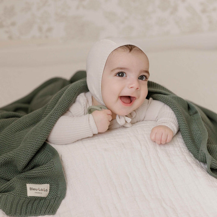 Heritage Knit - 100% Organic Cotton Luxury Knit Baby Swaddle Blanket - GiFTiFY