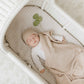 Luxe Collection 100% Organic Cotton Luxury Knit Baby Blanket + Hat Set with Gift Box